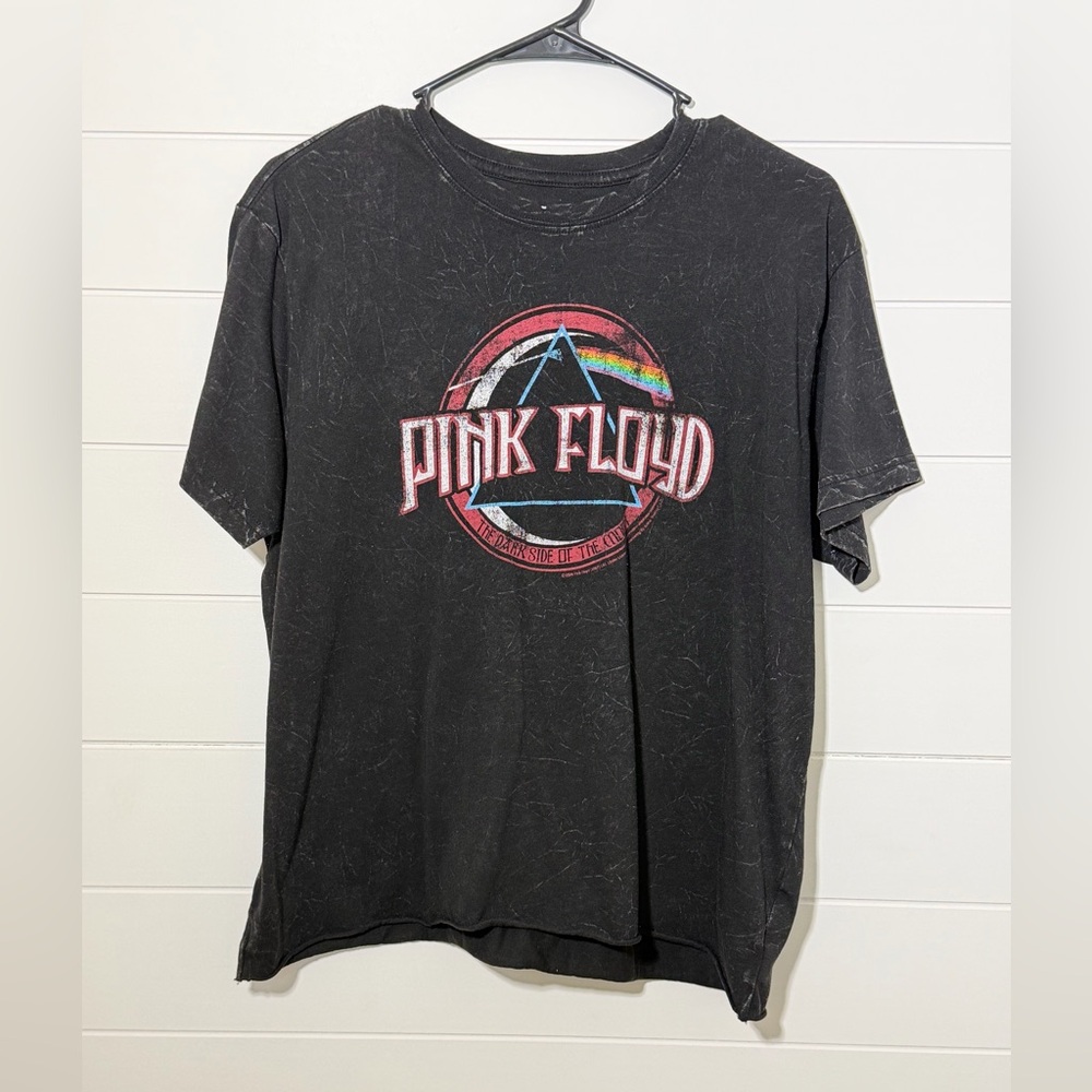 Pink Floyd Vintage Black Tee with Colorful Logo